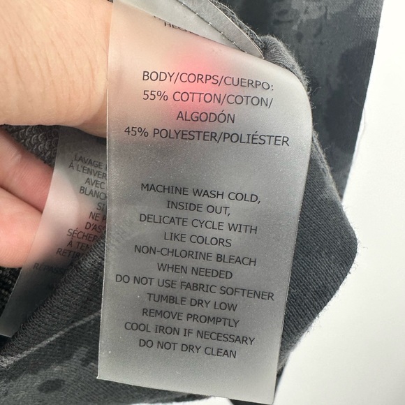 SAGE Collective Gray Camo Paint Splatter Sweatshirt Crew Neck Medium | E1954 - Picture 4 of 5